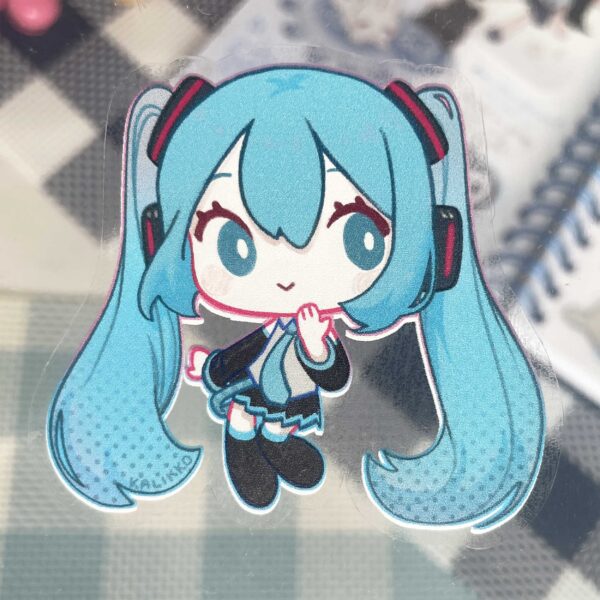 Miku Clear Vinyl Sticker