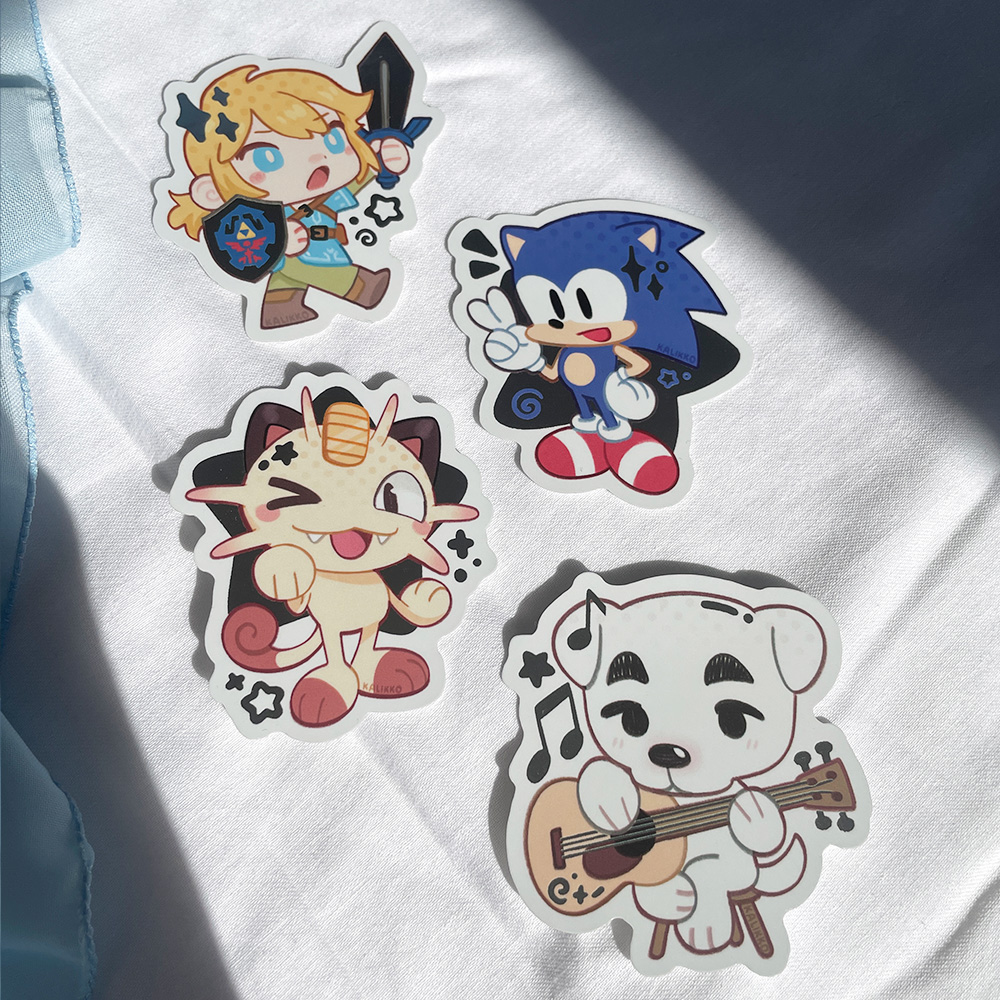 Game Characters - Mirror Foil Stickers